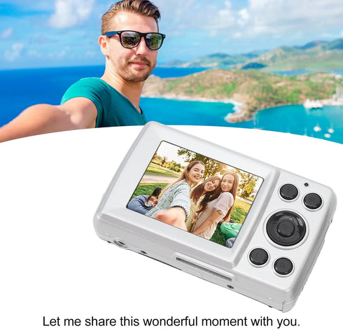 Luqeeg 16 1080P 16X 2.4 Inch Mega Pixels Camera, Video Recorder, Digital Zoom, Multi Axis Stabilization, Display
