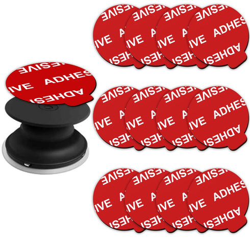 AZXYI Very High Bond Sticky Adhesive Replacement Kit, 12 Pack, 1.4 inches Double-Sided Stickers for Socket Base