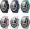 FitTurn PC+Tempered Glass Screen Protector Case for Huawei Watch Ultimate, Full Coverage Bumper (6 Pack)