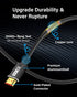 8K 5FT, 48Gbps 8K@60Hz, 4K@120Hz CL3 2.1 HDMI Cable High Speed HD Shielded Cord, Supports in-Wall Rated HDMI Cord