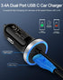 Cell Phone Car Charger for Samsung Galaxy A25 A15 5G A13 A14 A24 A03s A73 A71 A50 S24 S23 S22 Ultra S21 S20, USB C