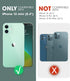 Clayco Forza Series Case for iPhone 12 Mini 5.4 inch (2020 Release), Dual Layer Rugged Cover with Built-in Screen