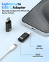 MoKo Lightning Female to USB C Male Adapter, 2 Pack for iPhone 15/16 Pro/Max, Galaxy S24, iPad Pro/Air, Fast Charging