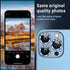 Korecase 2 Pack Metal Tempered Glass Camera Lens Protector for iPhone 13 Pro & Pro Max - 9H Strong Stickiness - Black