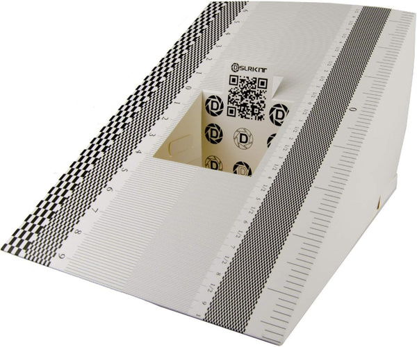 28X18cm Lens Focus Calibration Tool Alignment Ruler Folding Card (Pack of 2)