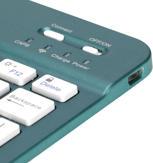 Zunate Ultra Slim Bluetooth Keyboard, Multi-Device Portable Lightweight Keyboard for Tablet, Computer, and Phone