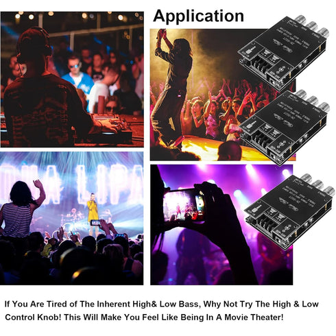 ZK-502T 50W+50W Stereo Audio Amplifier Board, DC 9-24V BT and AUX Inputs, BT 5.0 AMP Board for DIY Wireless Speakers