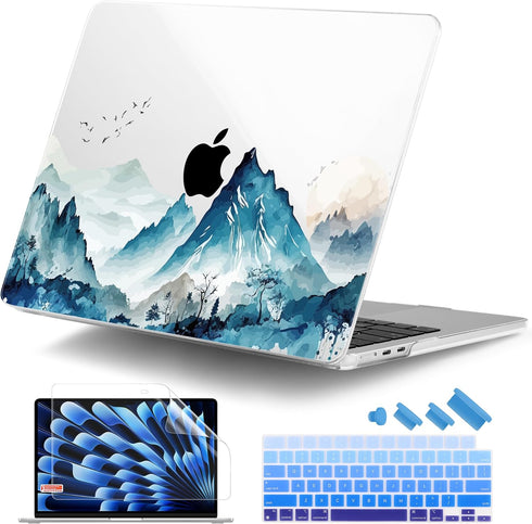 DONGKE Compatible with M5 MacBook Air 15 inch Case 2026 2025-2023 A3448 A3241