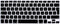 HRH Spanish Silicone Keyboard Cover for MacBook Air 13, MacBook Pro 13/15/17, iMac - Black Protector