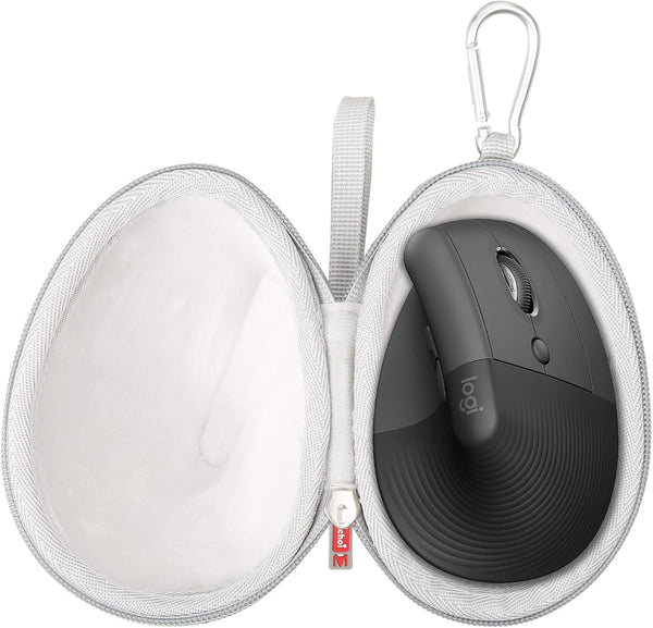 Mchoi Shockproof Carrying Case for Logitech Lift Vertical Ergonomic Mouse, Portable Storage Case (Grey)