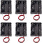 Aobao 6pcs AA Battery Holder Case Box with Leads Wires, 3 AA Battery Holder 3 X 1.5V 4.5V