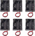 Aobao 6pcs AA Battery Holder Case Box with Leads Wires, 3 AA Battery Holder 3 X 1.5V 4.5V
