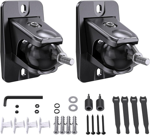jidinung Speaker Wall Mount with Keyhole/1/4-20 Threads 4&5mm, Universal Satellite Rear Surround Sound