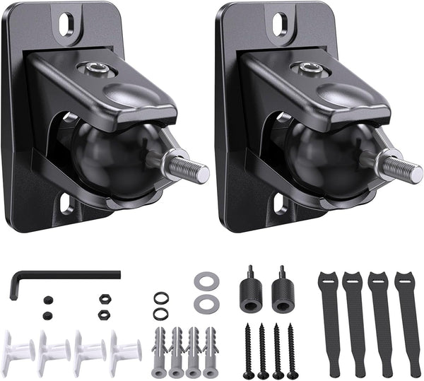 jidinung Speaker Wall Mount with Keyhole/1/4-20 Threads 4&5mm, Universal Satellite Rear Surround Sound