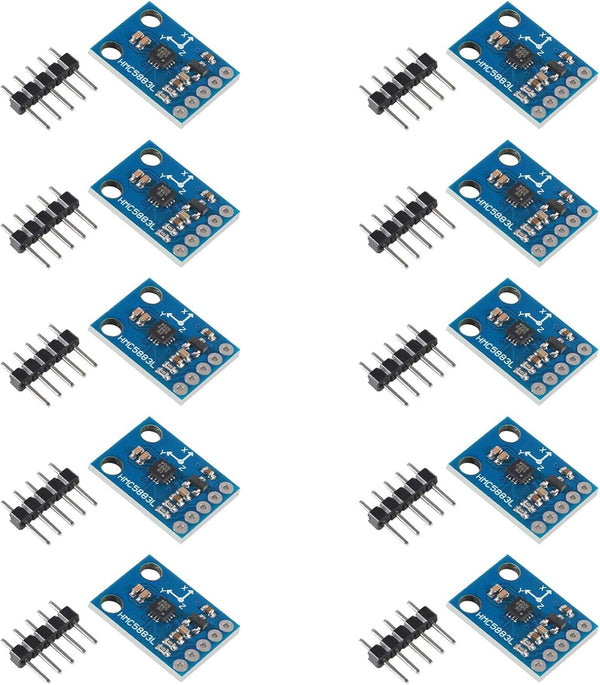 10pcs GY-273 QMC5883L 3-Axis Compass Magnetometer Sensor Board Module IIC/I2C for Arduino