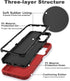 Shockproof Dustproof Case for Samsung Galaxy A32 5G, for iPhone Samsung Galaxy A32 5G (Red)