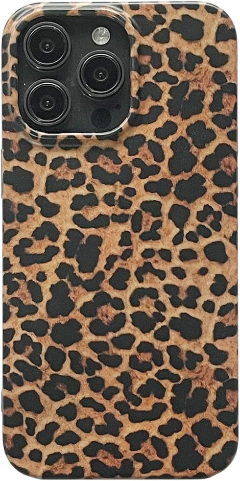 owwiktten Brown Cheetah Print Leopard Phone Case for iPhone 12/12 Pro 6.1 inch