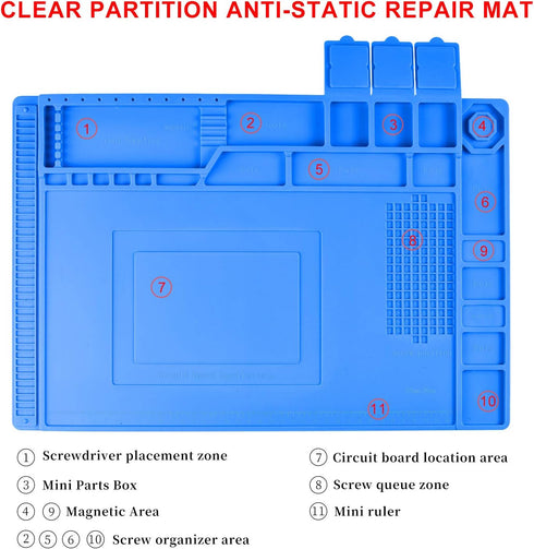 Precision Screwdriver Set Phone Repair Tool Kit, 130 In 1 DIY Repair Kit with Anti Static Mat, Magnetic Driver Kit