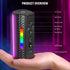 NEEWER Magnetic Handheld Light Wand - 360° RGB Mini LED Video Light Stick with APP Control for Photography