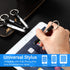 Outus 4 Pieces Mini Stylus Pen with Keyring Loop, 3-in-1 Accessory Bullet Capacitive Keychain Stylus Tablet Pen