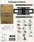 HOME VISION Full Motion TV Wall Mount for 32-84 inch TVs up to 132 lbs, Swivel and Tilt with Dual Articulating Arms