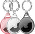 Waterproof Airtag Holder Case, Soft TPU Full Protective Anti-Scratch AirTag Keychain for Luggage, Keys, Cat & Dog