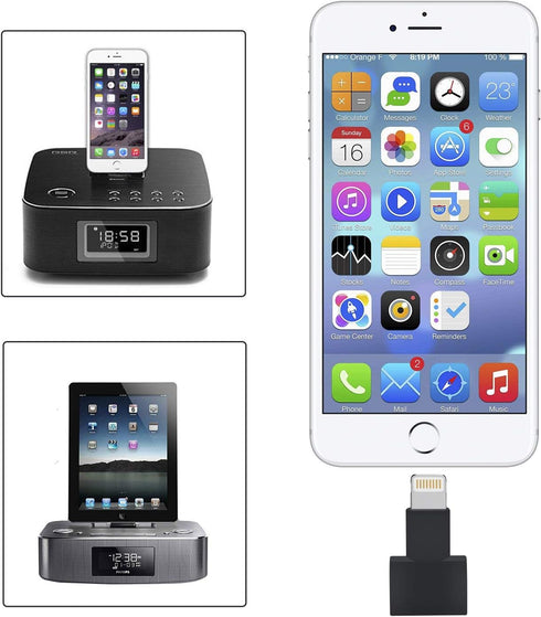 Lightning Extender: Male to Female Adapter for iPhone, iPad, iPod with 8-pin Lightning Connector. Compatible with i10L,