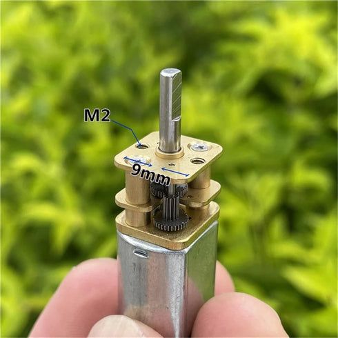 ILQMEHV 1pc 030 13mm 3V 6V 9V 12V 280RPM Mini Gear Motor Micro Full Metal Gearbox Reducer Sow Speed Large DIY Toy Robot