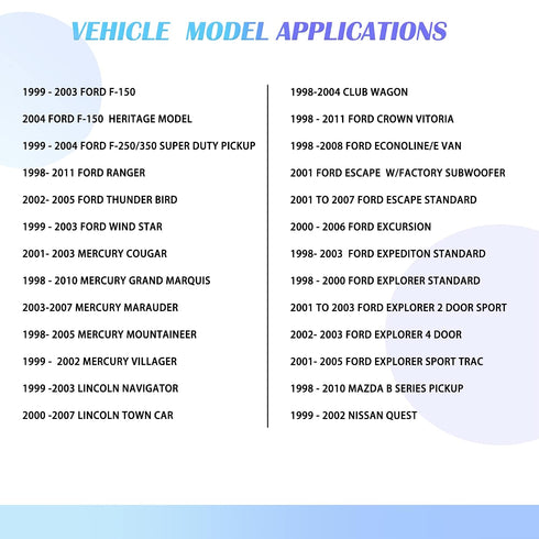 1998-2009 RDBS Car Radio Wire Harness to Install an Aftermarket Stereo Receiver Fit for Ford Vehicles