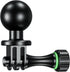 BRCOVAN Aluminum Alloy Tripod Mount Adapter with 1/4"-20 Thread & 1'' TPU Ball Joint, Compatible with RAM Mounts