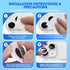 Xfilm 9H Hardness Camera Lens Protector for iPhone 15/15 Plus - Stylish Silver Diamond, Scratchproof & Case Friendly.