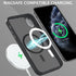 Telaso iPhone X/Xs Case - Slim, Shockproof, Anti-Scratch, Matte Black, Compatible with MagSafe Wireless Charging.