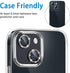 Compatible with iPhone 13 Mini & iPhone 13 Camera Lens Protector - Bling Glitter 9H Tempered Glass, 2Pcs