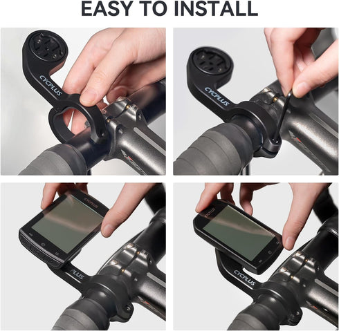 CYCPLUS Cycling Out Front Bike Mount Designed for All Cycling Computers, Garmin Edge 520 530 820 830 1000 GPS and Other