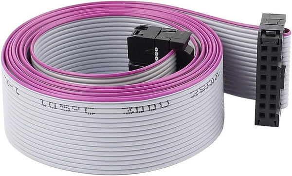 uxcell 2.54mm Pitch IDC 16-Pin Dual Female Connector Flat Ribbon Cable Wire