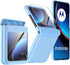Shop Motorola Razr Plus Case 2023 - Ultra Thin Matte PC, Built-in Screen Protector, Magnetic Hinge Protection (Sky Blue)