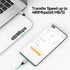 USB C to Micro USB Cable 10ft, Micro USB to USB Type C Adapter Cable for Charging Data Transmission, Braided Male to