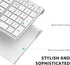 iClever BK10 Bluetooth Keyboard, Multi Device Rechargeable Bluetooth 5.1 with Number Pad, Ergonomic Design