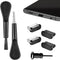 USB C Dust Plug Cover, 4pcs Port Cleaner Cap with Cleaning Kits for iPhone 15 Series and All Type C Devices