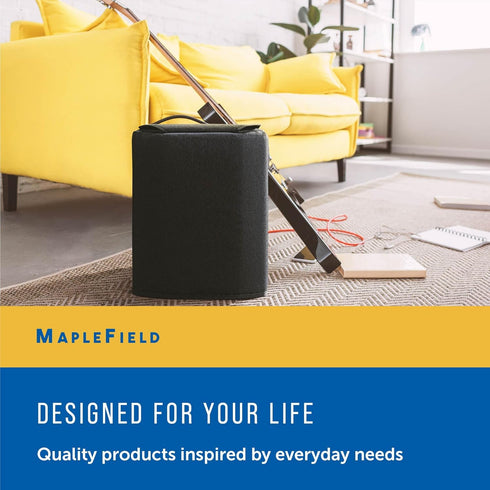 Maplefield Speaker Cover - Padded Case with Handle Flap for Bose S1 Pro Bluetooth Speakers (Black)