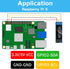 MakerFocus 5pcs 0.91 Inch I2C 128 32 SSD1306 Pi/ESP32 IIC OLED Display Module x Pixel Driver Self-Luminous Display