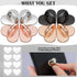 Moxweyeni 8 Pcs Cell Phone Finger Ring Adhesive Metal Phone Finger Grip Loop Stand Heart Grip Holder Charm Hook for DIY