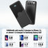 Portable Charger with Built-in Cables, High Speed Power Bank 10000mAh, 5 Outputs 3 Inputs for iPhone, Samsung, Tablets