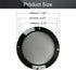 Fielect 6.5" Speaker Grill Mesh, Decorative Circle Subwoofer Guard Protector Cover, Black Metal Trim