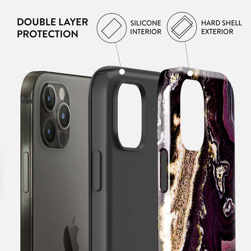 BURGA Phone Case for iPhone 12 Pro Max, Cute Trendy Aesthetic Pattern Hard Shell Protection