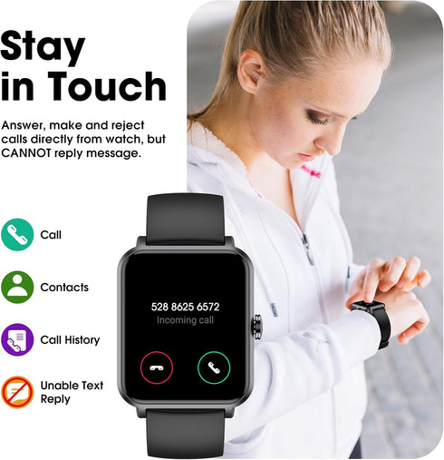 Smart Watch for Women and Men, Fitness Tracker with Heart Rate, Blood Oxygen, Sleep Tracker, IP68 Waterproof