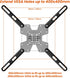 PUTORSEN VESA Adapter Mount Bracket Kit - For 32 to 55 inch LCD LED TV, Upgrade Mounting Holes up to 400x400 mm
