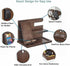 5-in-1 Wood Phone Docking Station, Desktop Organizer for Phone, Watch, Keys, Glasses & Office Supplies, Birthday Gifts