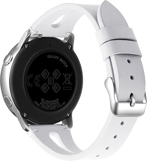 ID208 Plus Smart Watch Band, Lamshaw Slim Vintage Leather Strap Replacement for Quican ID208 Plus 1.8 Inches