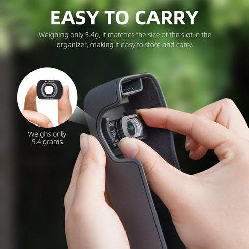 REYGEAK Wide Angle Lens for OSMO Pocket 3 - Multi-Coated Action Camera Lens, Magnetic Aluminum Version